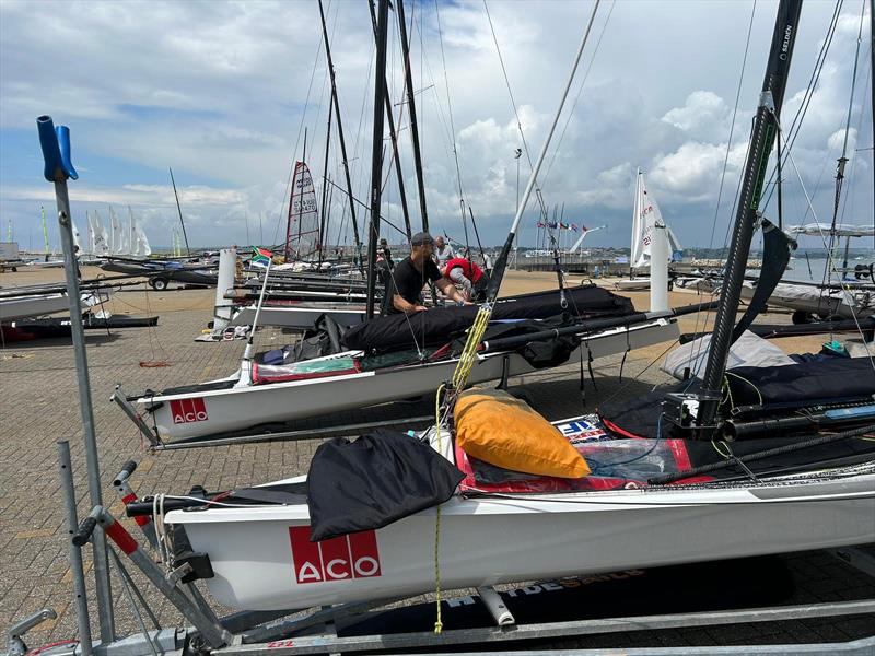 WPNSA – Musto Skiff sailors arrive at the 2024 Worlds - photo © Carolyn Shelley