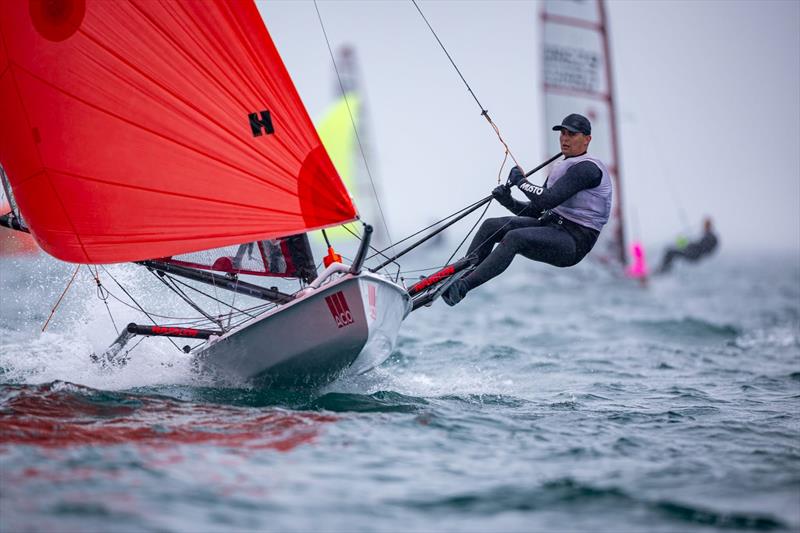 Rob Richardson (2nd) - Day 5 of the ACO 13th Musto Skiff 2024 Worlds at the WPNSA - photo © Michael Oliver