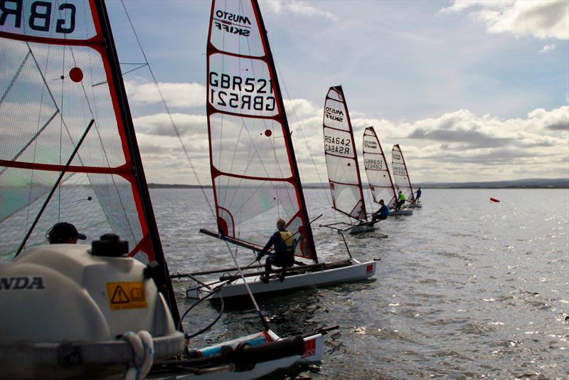 Musto Skiff Traveller at Chanonry photo copyright Stuart Brown taken at Chanonry Sailing Club and featuring the Musto Skiff class