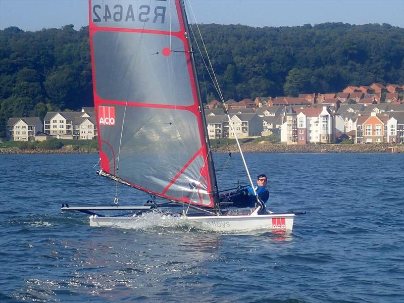 Euan Hurter in the Musto Skiffs at the 2024 Scottish Skiffs Regatta photo copyright Dalgety Bay Sailing Club taken at Dalgety Bay Sailing Club and featuring the Musto Skiff class