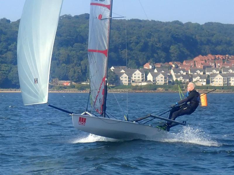 Jon Bailey in the Musto Skiffs at the 2024 Scottish Skiffs Regatta photo copyright Dalgety Bay Sailing Club taken at Dalgety Bay Sailing Club and featuring the Musto Skiff class