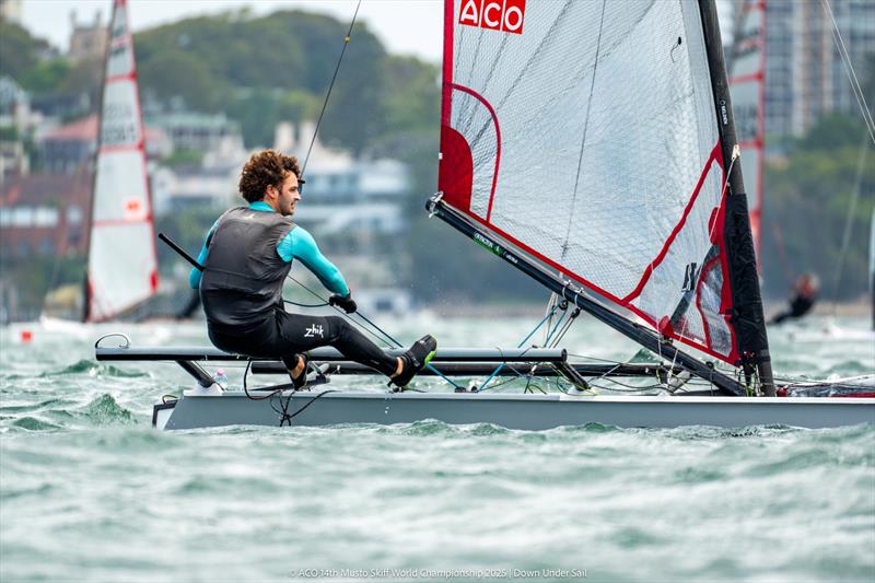 Eddie Bridle - ACO 14th MUSTO Skiff World Championship 2025, Sydney, Australia - photo © Down Under Sail