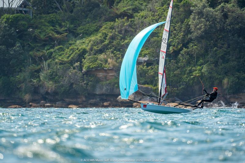 ACO 14th Musto Skiff World Championship 2025, Sydney, Australia Day 2 - photo © Tidal Media Australia for Down Under Sail