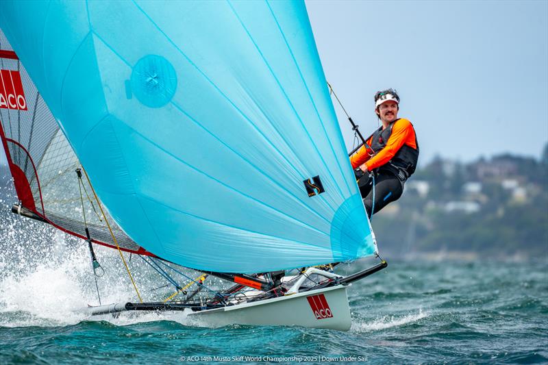 Brennan Robinson - ACO 14th MUSTO Skiff World Championship 2025 in Sydney - photo © Down Under Sail