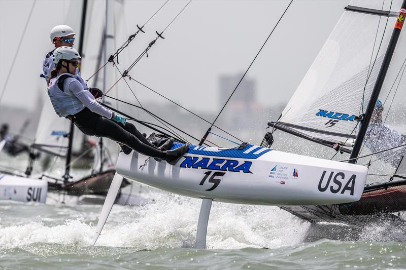 USA - Nacra 15 - Youth Worlds 2018, Corpus Christi - Day 1 - photo © Jen Edney / World Sailing