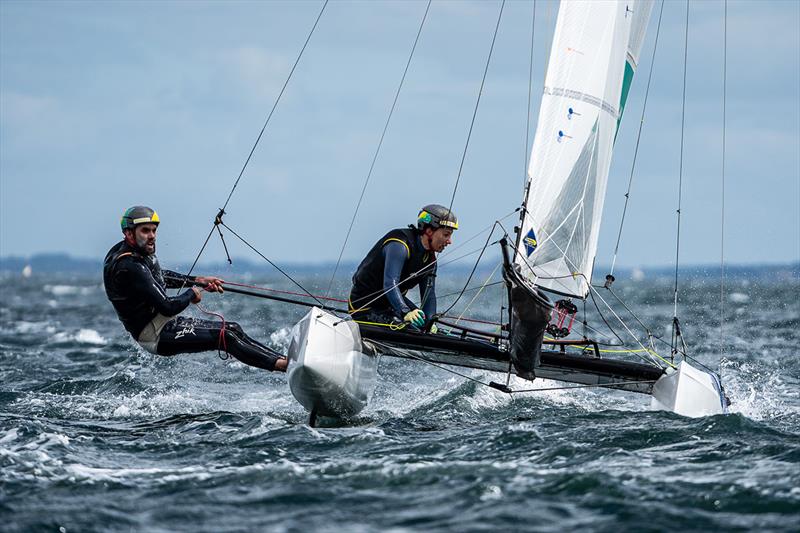 Jason Waterhouse and Lisa Darmanin - 49er, 49erFX and Nacra 17 European Championships - photo © Beau Outteridge