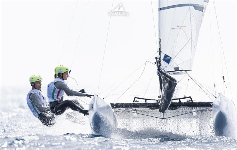 Gigi Ugolini and Maria Giubilei Paris 2024 Olympic Sailing Test Event