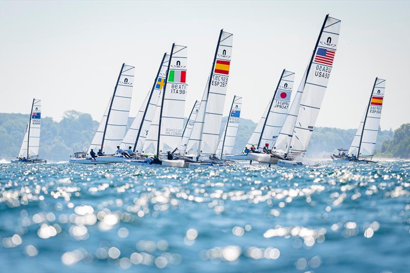 All Olympic classes are part of the new format, including the Nacra17 photo copyright Sascha Klahn taken at Kieler Yacht Club and featuring the Nacra 17 class