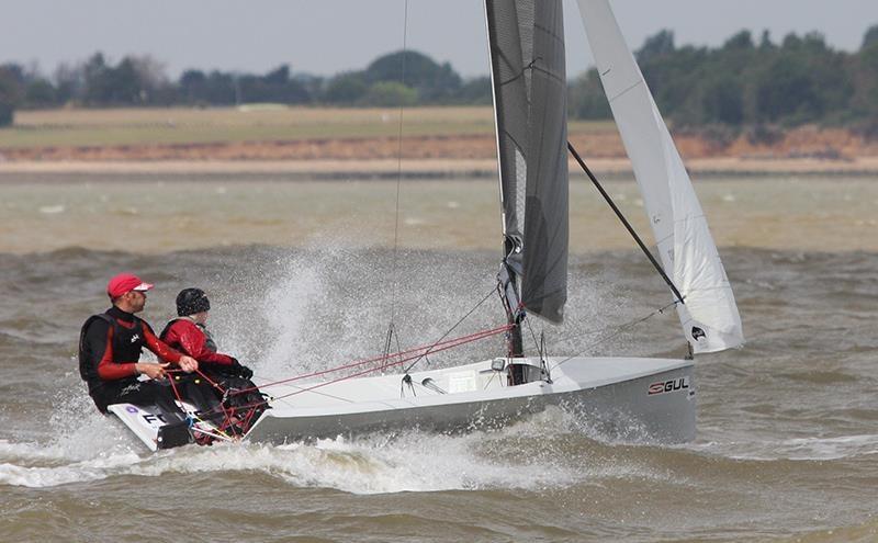 Tom & Robert Stewart win the 2016 Sir William Burton Cup photo copyright Fiona Brown taken at Brightlingsea Sailing Club and featuring the National 12 class