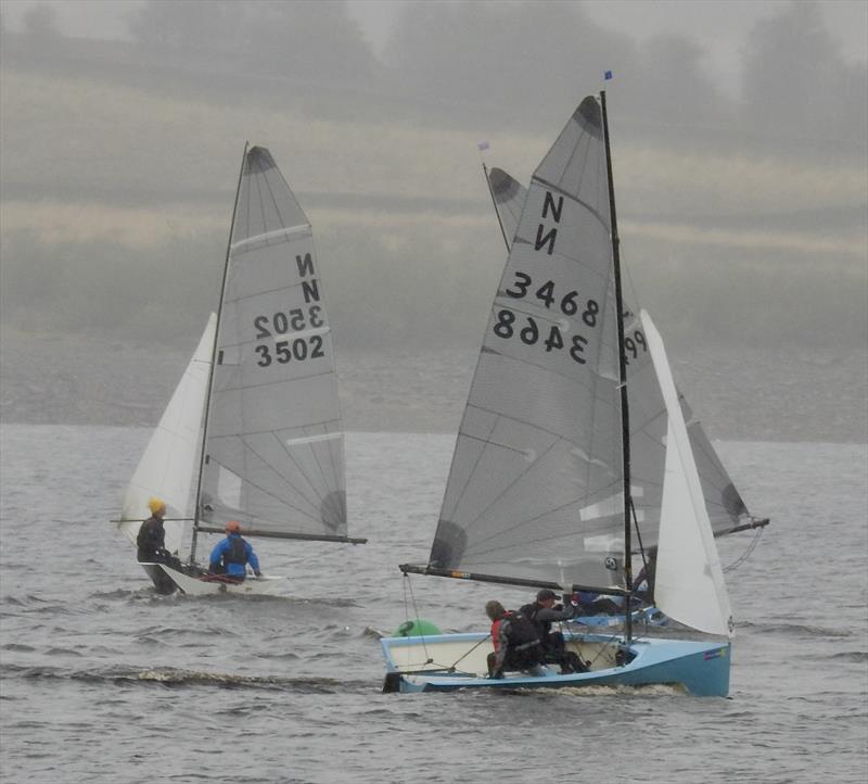 Gybing at the second wing mark during the Yorkshire Dales National 12 Open - photo © Neil McInnes