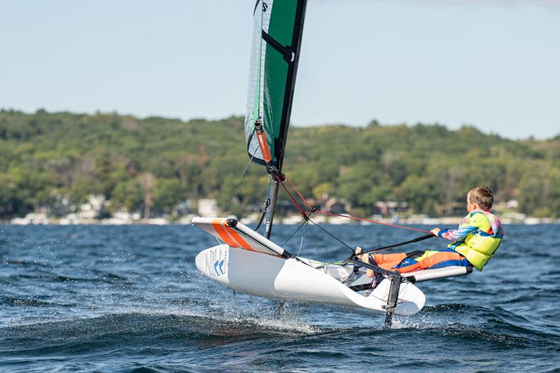 7 year old Bode - Melges Flight School - photo © Nick Bowers