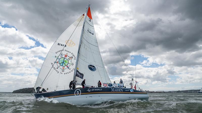 Maiden finishes the Ocean Globe Race - photo © The Maiden Factor / Kaia Bint Savage