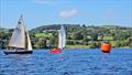 Jabberwocky (red hull) and Tunstall Tide during the Gaffling Dinghy Championship at Ullswater &copy; Mary Gibbs