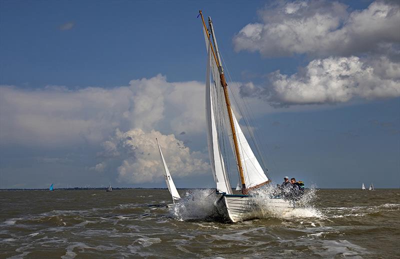 Mersea Fisherman's Open Boat Mystery at Mersea Week photo copyright Chrissie Westgate taken at West Mersea Yacht Club and featuring the Gaffers class