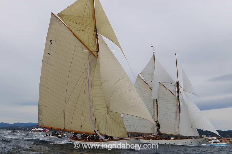 Les Voiles de Saint-Tropez day 4 photo copyright Ingrid Abery / www.ingridabery.com taken at Société Nautique de Saint-Tropez and featuring the Gaffers class