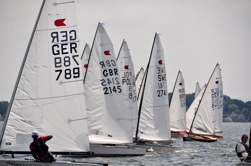 Day 1 of the OK Dinghy European Championship photo copyright Ania Pawlaczyk taken at Yachtclub Steinhuder Meer and featuring the OK class