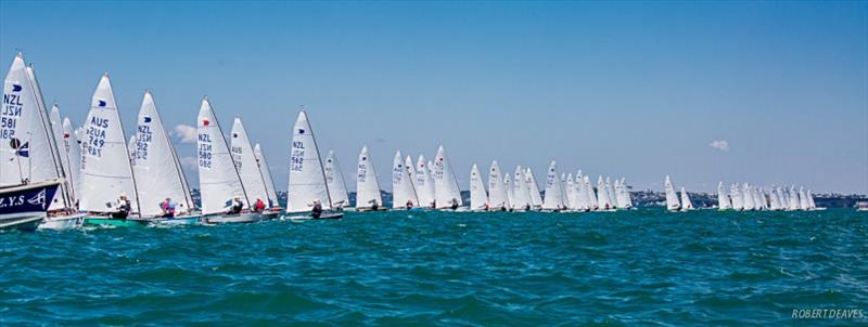 Race 2 start - Symonite OK Worlds, Day 2 - photo © Robert Deaves