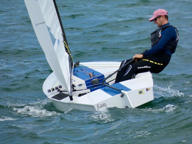 Jim Downer sailing his homebuilt boat - photo © Jenny Clark