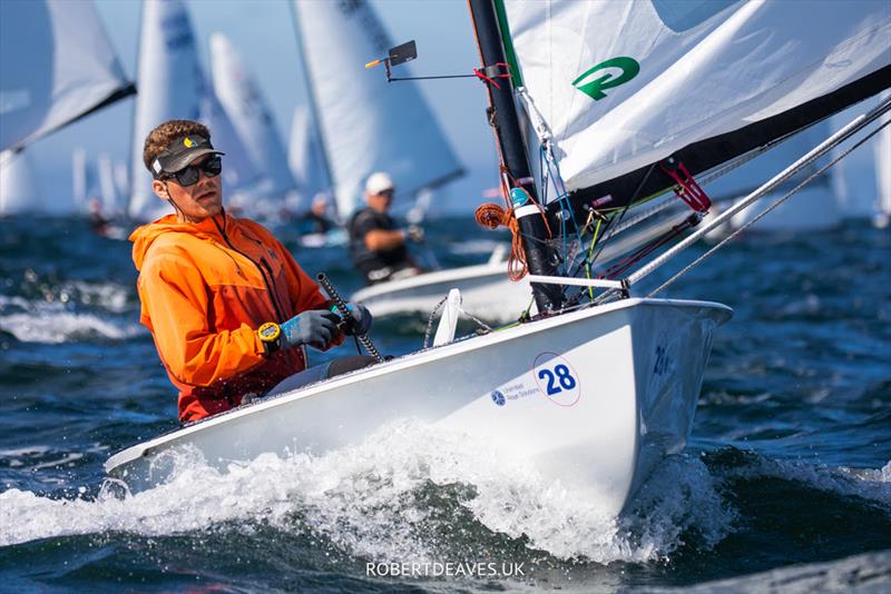 Lars Johan Brodtkorb, NOR finishes 3rd in the OK Dinghy Worlds in Marstrand - photo © Robert Deaves / www.robertdeaves.uk