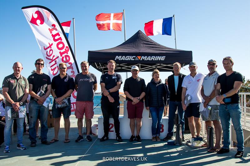 Prizewinners - 2022 OK Dinghy European Championship - photo © Robert Deaves