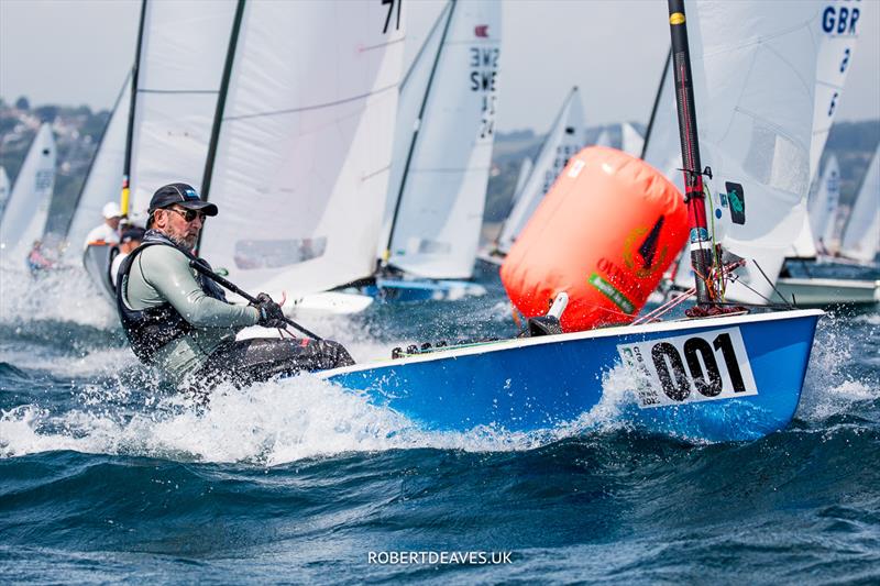 OK Dinghy Worlds practice race - Brent Williams, AUS - photo © Robert Deaves / www.robertdeaves.uk