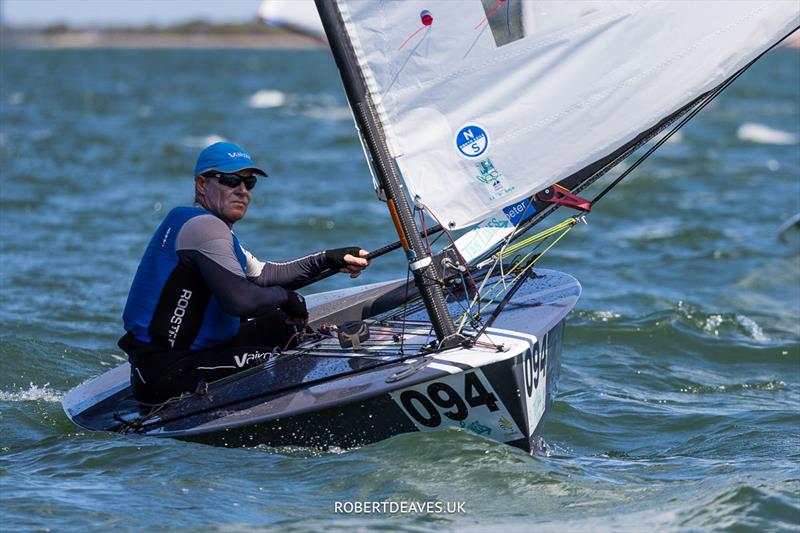 David Clark (AUS) wins the OK Dinghy Australian Championship at the RQYS, Brisbane - photo © Robert Deaves / www.robertdeaves.uk