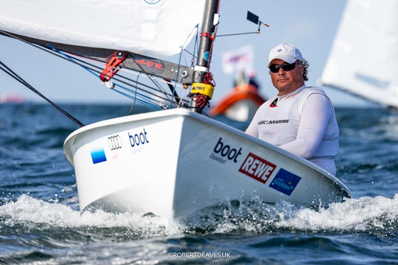 Benjamin Hammero, SWE - 2024 Kieler Woche photo copyright Robert Deaves taken at Kieler Yacht Club and featuring the OK class