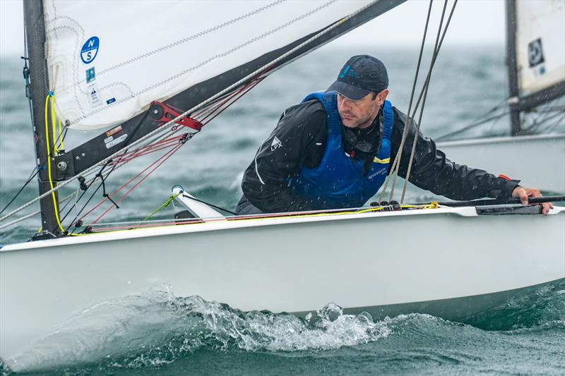 Jim Downer - PRO-SET Epoxy OK class UK National Championships at Brixham photo copyright Tom Wild taken at Brixham Yacht Club and featuring the OK class