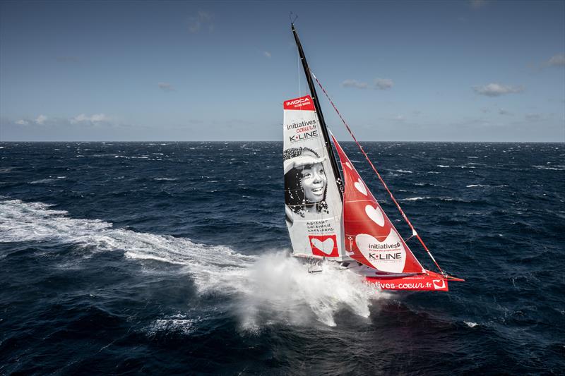 Sam Davies on Initiatives Coeur during the Vendée Globe photo copyright Eloi Stichelbaut / Polaryse taken at  and featuring the IMOCA class