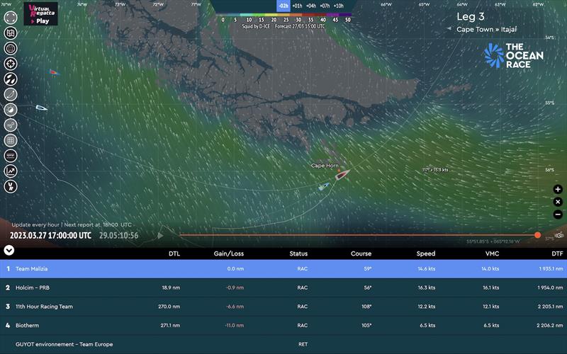 The Ocean Race tracker - photo © The Ocean Race