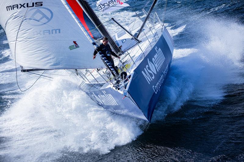 Conrad Colman (NZL) - MS Amlin  - Training  - September 27, 2024 - Lorient, France - photo copyright Thomas Deregnieaux / Qaptur taken at Royal New Zealand Yacht Squadron and featuring the IMOCA class