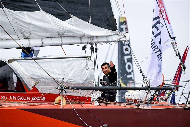 Jingjun Xu - Singchain Team Haikou - Start Vendee Globe - Les Sables d'Olonne - IMOCA60 - November 10, 2024 - photo © Jean-Louis Carli