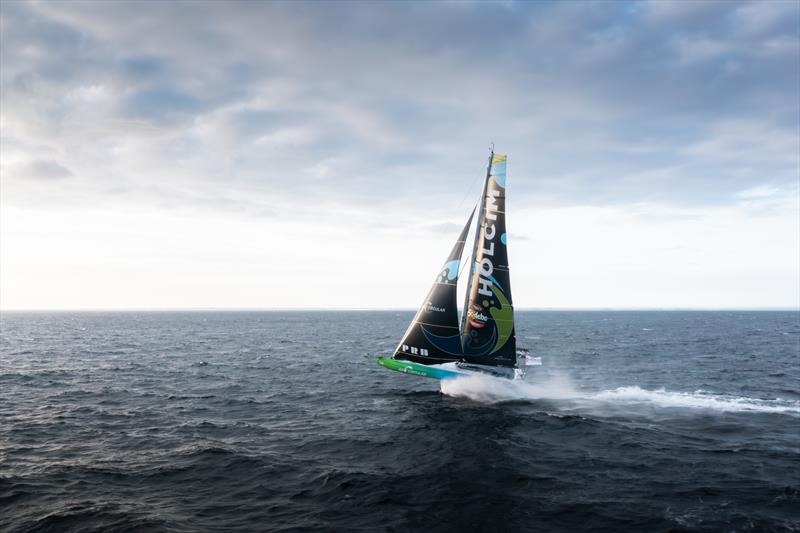 Nicolas Lunven breaks the record on 13th November 2024 during the 10th Vendée Globe - photo © Adrien Nivet / polaRYSE