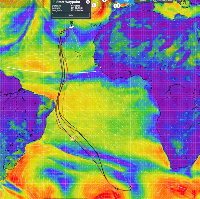 Thomas Ruyant - Vendee Globe - 1000hrs UTC - Day 6 - November 16, 2024 - photo © Predictwind.com