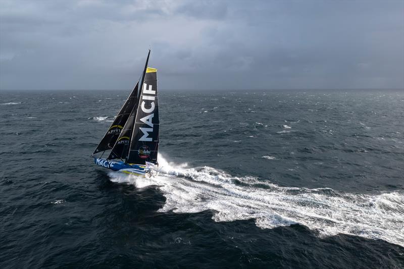 Charlie Dalin on MACIF Santé Prévoyance - Vendée Globe 2024 - photo © Ronan Gladu / Disobey / Macif