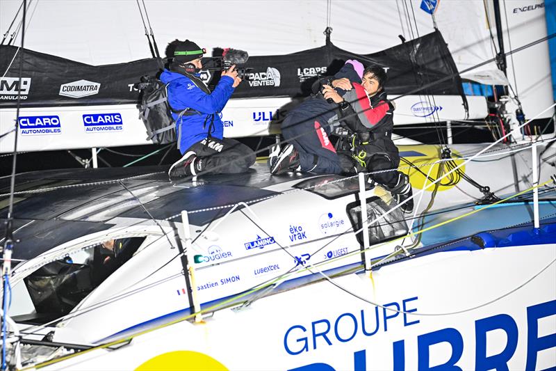 Sébastien Simon aboard Groupe Dubreuil finishes 3rd in the Vendée Globe 2024 - photo © Jean-Louis Carli / Alea