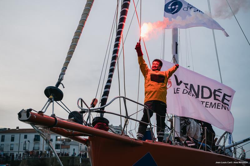 Kojiro Shiraishi (JAP) takes 24th place in the Vendée Globe photo copyright IMOCA Globe Series taken at  and featuring the IMOCA class