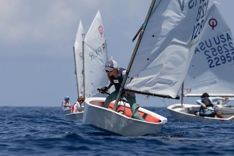 31st International Optimist Regatta - Top Female Sailor, USVI's Avery Pearsall photo copyright Matias Capizzano taken at St. Thomas Yacht Club and featuring the Optimist class