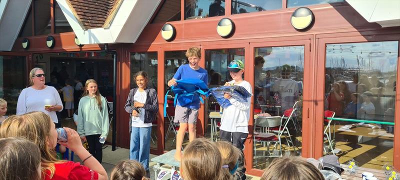 Warsash Optimist Open Prize Giving photo copyright Jason Foster taken at Warsash Sailing Club and featuring the Optimist class