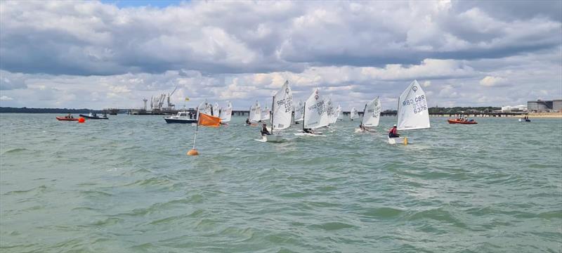 Warsash Optimist Open photo copyright Jason Foster taken at Warsash Sailing Club and featuring the Optimist class