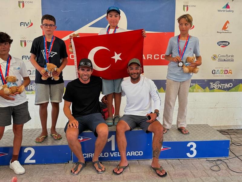 29th Ora Cup Ora Optimist Regatta podium photo copyright Elena Giolai taken at Circolo Vela Arco and featuring the Optimist class