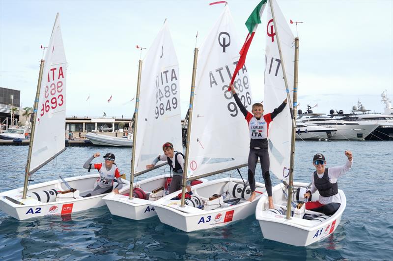 2024 Optimist European Team Racing Championship at Yacht Club de Monaco photo copyright Yacht Club de Monaco / Studio Borlenghi taken at Yacht Club de Monaco and featuring the Optimist class