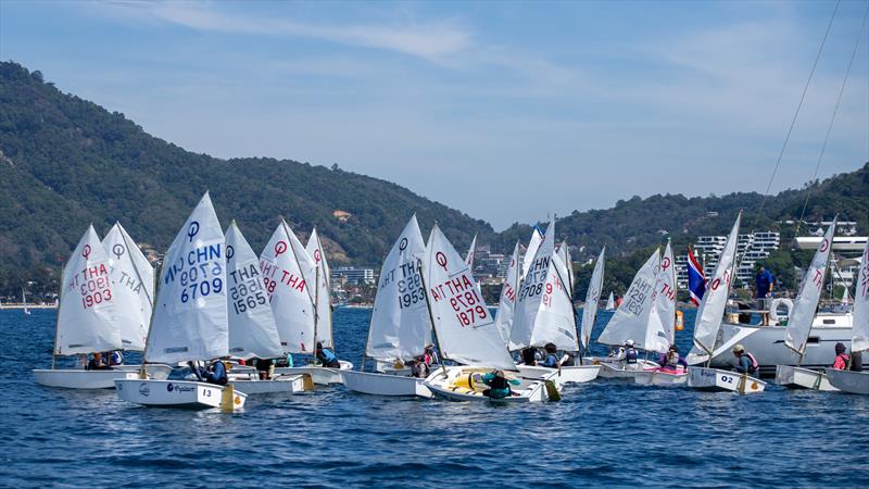 Opti start - almost. Phuket King's Cup Regatta 2024 - photo © Guy Nowell / Phuket King's Cup