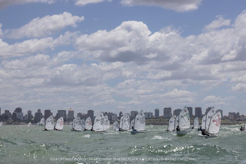 Optimist World Championship at Club Nautico Mar del Plata, Argentina photo copyright Matias Capizzano taken at Club Nautico Mar del Plata and featuring the Optimist class