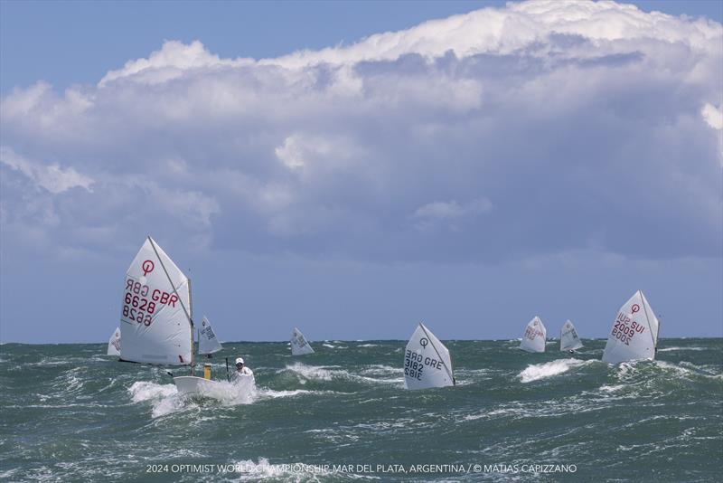 Optimist World Championship at Club Nautico Mar del Plata, Argentina photo copyright Matias Capizzano taken at Club Nautico Mar del Plata and featuring the Optimist class