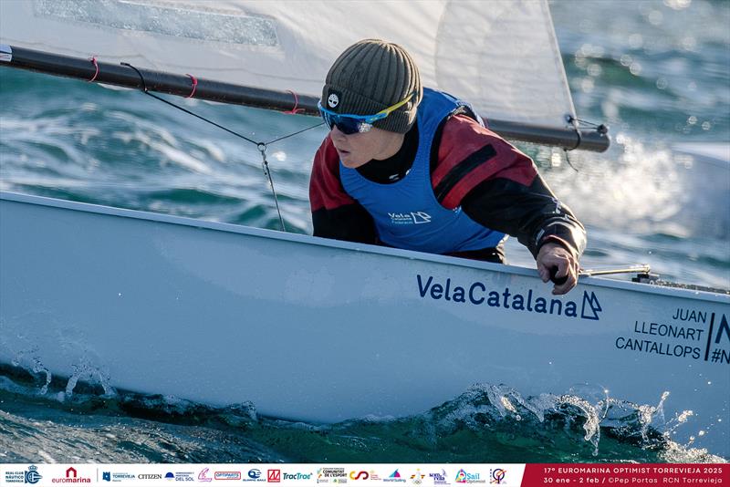 Juan Lleonart, new leader of the 'Euromarina' with one round and three races to go. - Euromarina Optimist Torrevieja Day 3 - photo © Pep Portas / RCNT