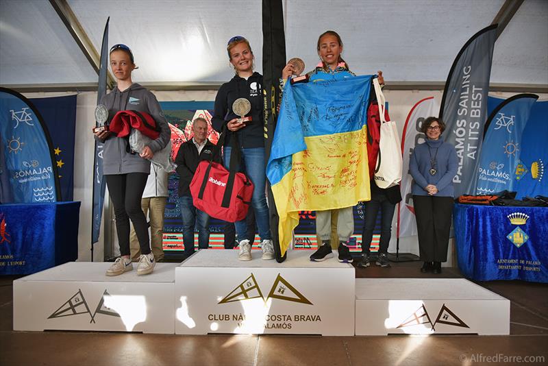 Women's podium - 35th Palamós Optimist Trophy 2025 photo copyright Alfred Farré taken at Club de Vela Palamos and featuring the Optimist class