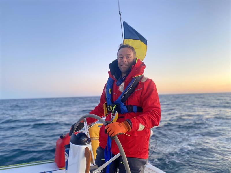 The author, tired but happy to see the sun rising photo copyright David Schmidt taken at Stamford Yacht Club and featuring the ORC class