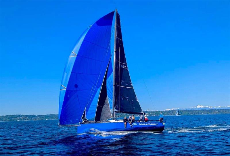 Tad Fairbank's FB35 Manifest, seen here at the SYC's 2023 Vashon Island Race sporting a lighterweight keel bulb - photo © crew of Annapurna