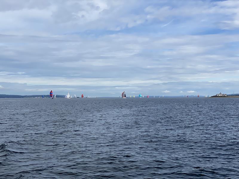 A look astern during the 2024 Blake Island Race photo copyright David Schmidt taken at Seattle Yacht Club and featuring the ORC class